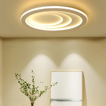 Nye Ankomst Hvid moderne led-loftsbelysning til stue-værelse loft lys fjernbetjening Loft Lampe belysning