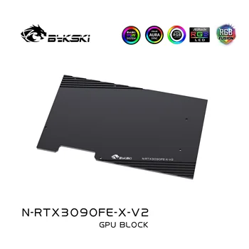 Bykski 3090 GPU Vand Køling Blokere For NVIDIA RTX3090 Grundlægger Edition Grafikkort Væske Køler System, N-RTX3090FE-X-V2