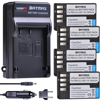 Batmax D - Li109 D-li109 Batteri akku +Digital Oplader Til Pentax K-R-K-2 KR K2 KR K30 K50 K-30 K-50 K500 K-500