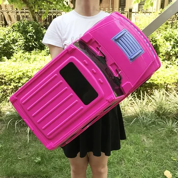 3D-Tegnefilm Bil Vogn bagage børn rullende bagage Bære ons kuffert med hjul mode kabine trolley taske til børn gave