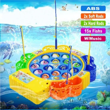 Baby Pædagogisk Legetøj Fisk musikalske Magnetiske Fiskeri Toy Sæt Fisk Spil Uddannelsesmæssige Fiskeri Toy Barn Fødselsdags/Julegave