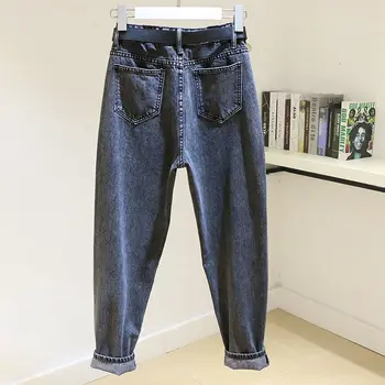 Jeans kvinder ' s efterår 2020 ny løs Harlan høj talje bukser tidevandet