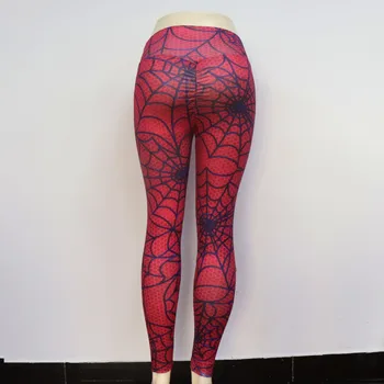 Udskrivning af Spider web Sports bukser med Høj Talje yoga løbebukser gym workout Fitness Leggings til kvinder Pantalones deportivos
