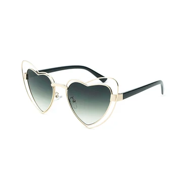 Hjertet Kvinder Solbriller Brand Designer Vintage solbriller til Kvinder Retro Solbriller-kvinder Overdimensionerede Kvinde Briller Luksus Uv400