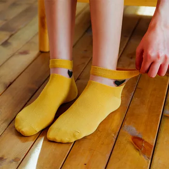 5 Par Kvinder Sokker Harajuku Kvindelige Bomuld Ankel Sokker Med Slik Farver Sjove Sok Piger Åndbar Foråret Sommeren Afslappet Korte Sokker