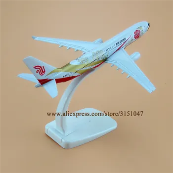 16cm Air China A330 og Airbus 330 Rød Blomst Airways Airlines Metal Legering Fly Model Fly Trykstøbt Fly