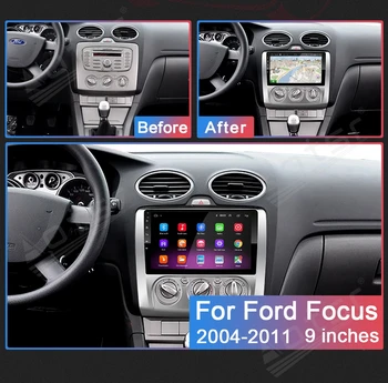 128GB For Ford Focus Exi PÅ 2004 - 2011 Android 10 Bil Radio-Afspiller, GPS-Navigation Afspiller Bilen Multimedia-Afspiller, WIFI RDS-IPS