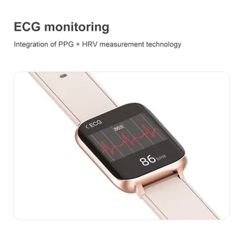 D-T93 EKG-Smart Ur Til Mænd og Kvinder 1.78 Tommer 420*485 Musik Bluetooth Opkald Smartwatch Til Android, IOS Sport Fitness Tracker