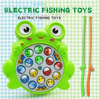 2020 Nye Børn elektrofiskeri Toy Sæt Pædagogisk Legetøj Revolverende Tegnefilm Kreative Fiskeri Platform Børns Legetøj Gave