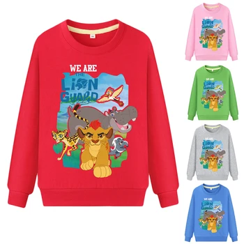 2021 Nye Ankomst Foråret Efteråret Børn, Sweatshirts og Hættetrøjer The Lion King Lange Ærmer Sweater Kids T-shirt Tøj