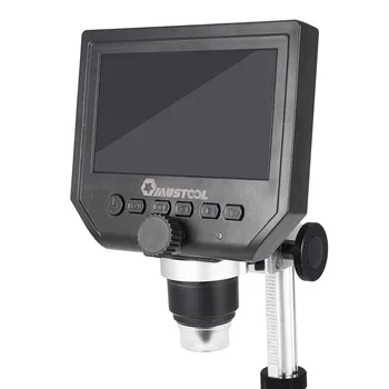 Mustool G600 Digital 1-600X 3.6 MP 4,3 tommer HD LCD-Skærm Mikroskop Løbende Lup med Legering Stå Opgradere Version