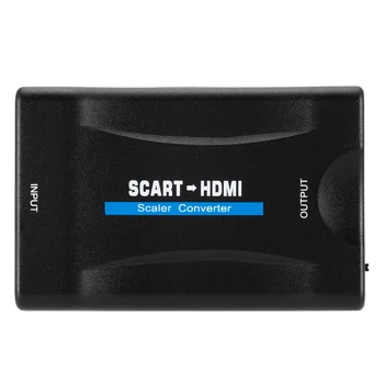 1080P SCART Til HDMI-Video Audio Fornemme Converter Adapter til HD-TV-DVD til Sky Boks STB Plug and Play-DC-Kabel