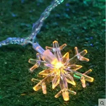 10m Snowflower Garland LED julelys Udendørs Natal LED Cristmas Dekoration LED String kulørte Lamper Luces De Navidad