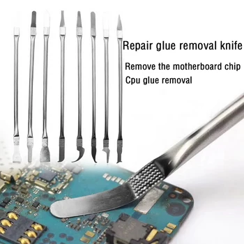 8-I-1 Ic Chip Reparation Tynd Værktøjer Sæt Cpu Metal Remover Burin At Fjerne Mobiltelefon, Computer Cpu Nand-Ic Chip Reparation