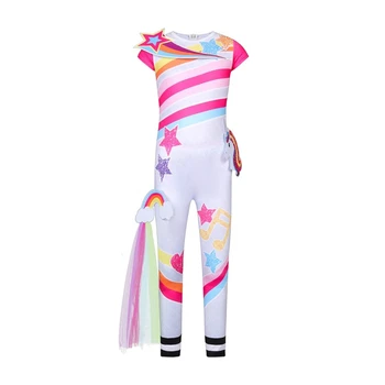 Nytår, Halloween, Jul Karneval Piger Unicorn Kostume Kids Hest Tøj Pony Jumpsuit Heldragt, Unicorn Girl Onesies