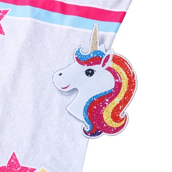Nytår, Halloween, Jul Karneval Piger Unicorn Kostume Kids Hest Tøj Pony Jumpsuit Heldragt, Unicorn Girl Onesies