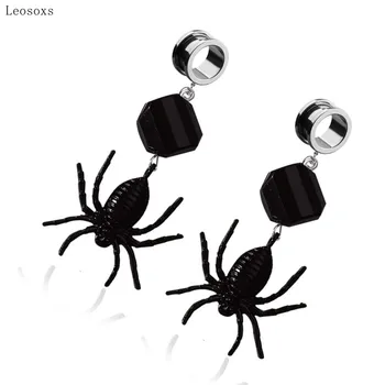 Leosoxs 2stk Hot Salg Personlighed Mørk Pige Street Cool Spider Øreringe Piercing Smykker