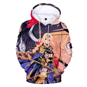 Anime Sværdet Kunst Online Hættetrøjer Mænd Kvinder Alicization Hoodie Cosplay Shirt Manga Verden Sweatshirt Streetwear Harajuku Toppe