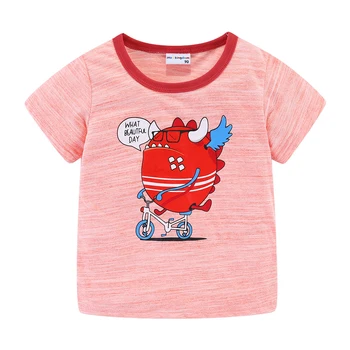 Mudkingdom Toddler Drenge Tøj Sæt Sommer T-Shirt Sød Tegnefilm Mønster Stribet Drenge Tøj Kids Tøj