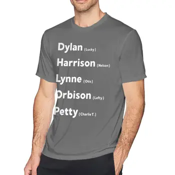 Jeff Lynne T-Shirt Travelling Wilburys-Inspirerede T-Shirt Sød Kort-Ærmet T-Shirt Bomuld T-Shirt