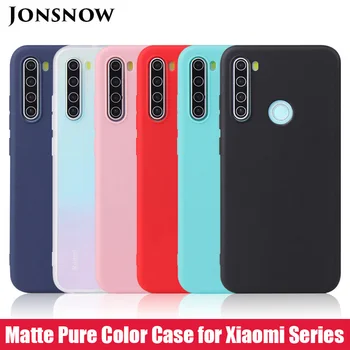 6stk/Masse Mat Tilfældet for Xiaomi Mi Note 10 Mi 9 Pro Ren Farve Gelé Dækning for Redmi Bemærk, 8T 8A CC9e Mi A3 Huden Blød Gel Tilfælde