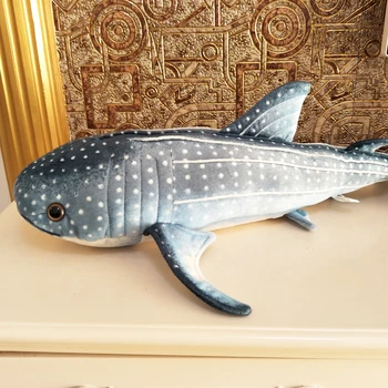 BOLAFYNIA Børn Plys Legetøj simulering Leopard haj pude Børn Udstoppet Legetøj til Jul, Fødselsdag, Gave,