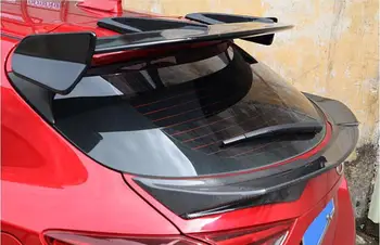 Høj kvalitet Carbon Fiber Bil bagfra Kuffert Lip-Wing Spoiler Passer Til MAZDA 3 Axela Hatchback 2016 2017 2018 2019