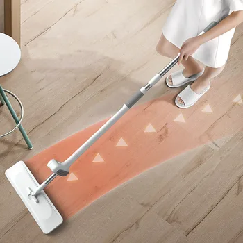 Hands-Gratis Vask Squeeze Mop Vask til væg-Gulvtæppe Clean Rengøring Fladskærms Mop 360 Roterende Renere Værktøjer Husstand Dovne gulvskrubben
