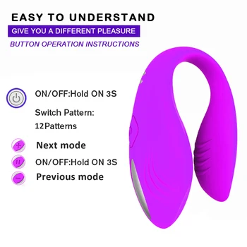 Trådløs Fjernbetjening U Vibrator Sex Legetøj Til Par USB-Genopladelige Dobbelt Motor Vibratorer Klitoris G-Spot Stimulator Sex Legetøj Til Kvinder