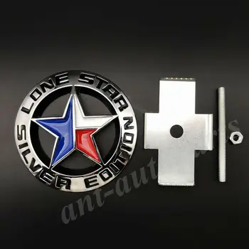 Metal Lone Star Texas Edition Bil Front Gitter Logo Badge Mærkater Mærkat