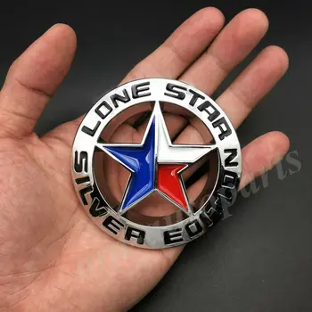 Metal Lone Star Texas Edition Bil Front Gitter Logo Badge Mærkater Mærkat