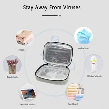 USB-desinfektion UV-Sterilisere Sanitizer UV-Desinfektion Taske Usb-For Maske, Briller Håndklæde Anti Sterilisator Box