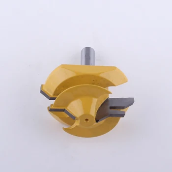 CHWJW 1PC 8 mm Skaft Industriel Kvalitet Medium Lock Spids Router Smule med 45 Grader i 3/4-Inch Lager træbearbejdning fræseren 9789