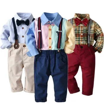 Baby Åbningsceremonien Custumes 2020 Børn Spring Sæt Tøj Drenge Herre, 3 Stk Passer Til T-Shirt, Bukser, Slips, Børn Tøj Sæt