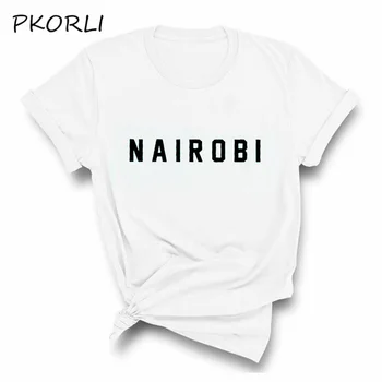 Penge Heist La Casa De Papel Nairobi T-Shirt Til Kvinder, Mænd Sommeren Bomuld Kortærmet T-Shirt Femme Overdimensionerede Shirt Unisex
