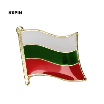 Bulgarien flag badge pin-pins med 100pcs en masse Broche Ikoner AA-0032