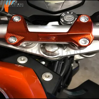 Orange Styret Risers For 390125200 06-15 Motorcykel Dele Styr Morgenfriske topdækslet Klemme CNC Aluminium
