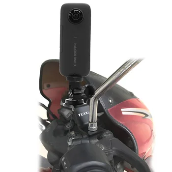 TUYU Aluminium Motorcykel bakspejlet Montere Beslaget Fast Indehaveren af Stent til Insta 360 One X Gopro kamera Tilbehør.