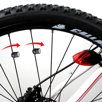 Vandtæt cykel lys Batteriet Ikke magnetiske Self-drevet Cykel baglygte Uden Beregning Let at Installere Nat Cykel LED baglygte