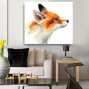 1 stk Vilde Dyr, Red Fox HD Print På Lærred Olie Malerier Til stuen Moderne Hjem Decor Wall Art Billeder