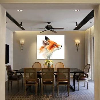 1 stk Vilde Dyr, Red Fox HD Print På Lærred Olie Malerier Til stuen Moderne Hjem Decor Wall Art Billeder
