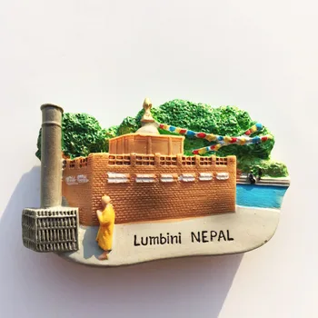 Nepal Køleskab Magents Turist-Souvenir-Lumbini Durbar Everest Køleskab Magnetiske Klistermærker Erindringsmønter Magnet Hjem Dekoration