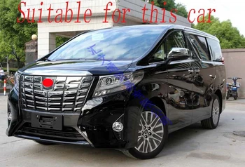 For 2016-2018 Toyota luxuriousness Udgave Alphard ABS Chrome Front Kofanger Skid Protector Guard Plade trim strip