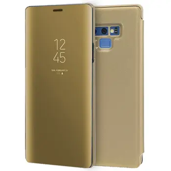 Samsung Galaxy Note 9 Clear View Flip Cover sag Golden